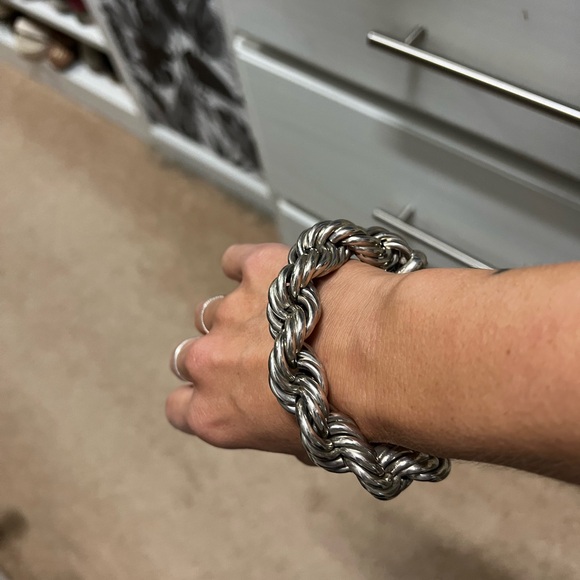 Sterling silver rope bracelet - Picture 8 of 8